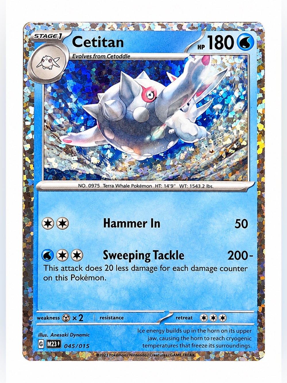 Cetitan 005/015 Holo Match Battle McDonalds 2023 Pokemon TCG.